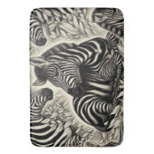 Schattige  Zebrapatroon Badmat (Voorkant Verticaal)