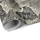 Schattige  Zebrapatroon Cadeaupapier (Rol Hoek)