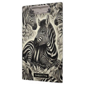 Schattige Zebrapatroon Klembord (Links)
