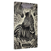Schattige Zebrapatroon Klembord (Rechts)