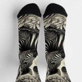 Schattige  Zebrapatroon Sokken (Top)