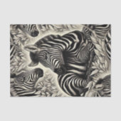 Schattige Zebrapatroon Tissuepapier (Voorkant)