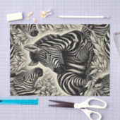 Schattige  Zebrapatroon Tissuepapier (Craft)