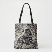 Schattige  Zebrapatroon Tote Bag (Voorkant)