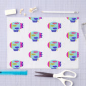 Schattige zebravis in een zeppelin tissuepapier (Craft)