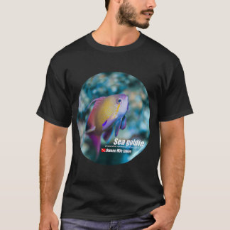 Schattige zee goudvis print t-shirt