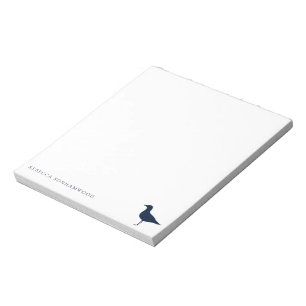 Schattige Zee Gull Bird Natuur gepersonaliseerd Notitieblok