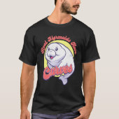 Schattige Zee Koe Manatee zoogdier echte zeemeermi T-shirt (Voorkant)