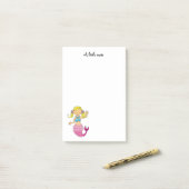schattige zee mermaïde prinses (blond haar) post-it® notes (Op bureau)