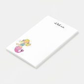 schattige zee mermaïde prinses (blond haar) post-it® notes (Schuin)