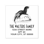 Schattige  Zee Otter Naam Retouradres Zelfinktende Stempel (Design)