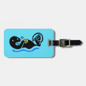 Schattige Zee Otter - Ocean Blue Bagagelabel (Voorkant horizontaal)