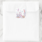 Schattige zee paard strand bubbels sticker (Tas)