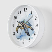 Schattige Zee Schildpad Waterverf Ocean Animal Bad (Hoek)