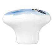 Schattige Zee Schildpad Waterverf Ocean Animal Bad Keramische Knop (Zijkant)