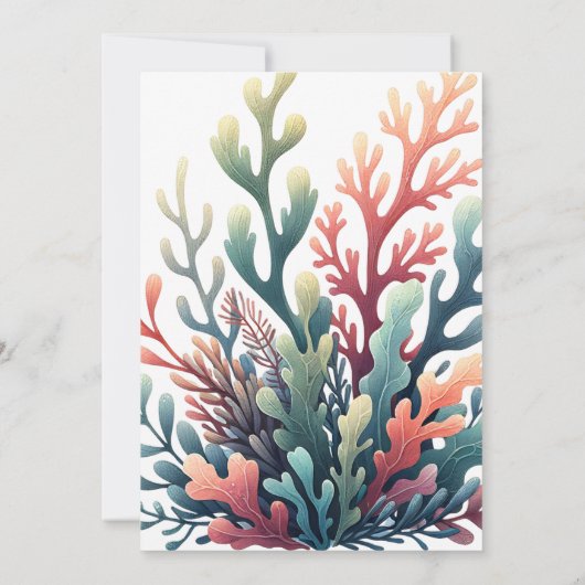 Schattige Zee Slugs Ocean Double Birthday Pool Par Kaart (Achterkant)