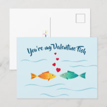 Schattige zee vis in liefde