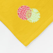 schattige zee zeemeerminnenprinses (bruin haar) fleece deken (Hoek)