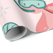 Schattige Zeeen schildpad inpakpapier (Rol Hoek)