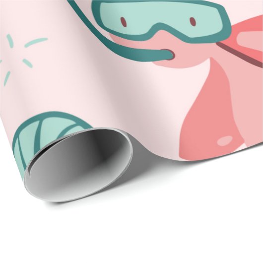 Schattige Zeeen schildpad inpakpapier (Rol Hoek)