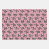 Schattige zeeen schildpad roze inpakpapier vel (Voorkant 2)