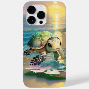 schattige zeeen schildpaddenstoelen Case-Mate iPhone 14 pro max hoesje