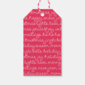Schattige zeehond kerst cadeaulabel (Achterkant)