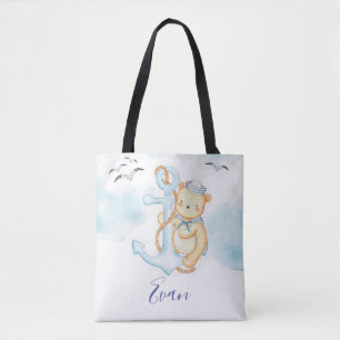 Schattige zeeman beer baby  tote bag