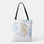 Schattige zeeman beer baby tote bag (Achterkant)