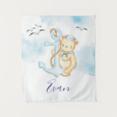 Schattige zeeman beer baby wandkleed (Voorkant)