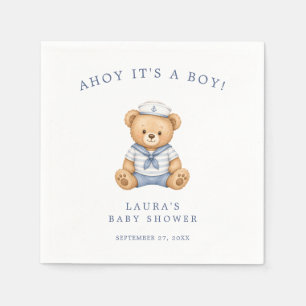 Schattige Zeeman Teddybeer Nautische Baby Jongen S Servet