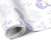 Schattige Zeemeermin Avontuur Cadeaupapier (Rol Hoek)