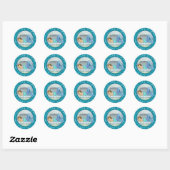 Schattige Zeemeermin Baby shower sticker stickers  (Vel)