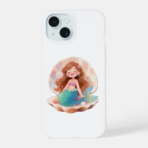 Schattige Zeemeermin Esthetische Sticker Pastel Oc iPhone 15 Case