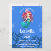 Schattige Zeemeermin kroonkroon Regenboogvinvis Ve Kaart (Voorkant)