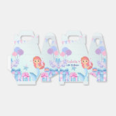 Schattige Zeemeermin Regenboog Waterverf Verjaarda Bedankdoosjes (Uitgevouwen)