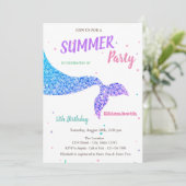 Schattige Zeemeermin, Scales Birthday Kaart (Staand voorkant)