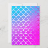 Schattige Zeemeermin, Scales Birthday Kaart (Achterkant)