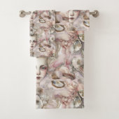 schattige zeemeerminnen schillen parels bad handdoek (Insitu)