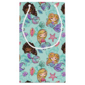 schattige zeemeerminpartij klein cadeauzakje (Achterkant)