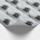 Schattige Zeeotter Cadeaupapier (Hoek)