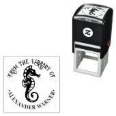 Schattige zeepaardje #4 Oceaanstrand Thema Bibliot Zelfinktende Stempel (In situ)