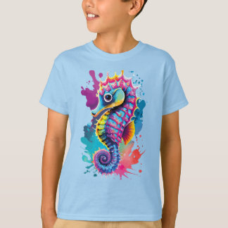 Schattige Zeepaardje - Baby Zeepaardje Kleurrijk - T-shirt