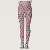 Schattige zeeschildpad roze leggings (Voorkant)