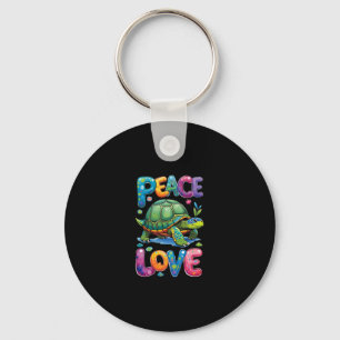 Schattige Zeeschildpad Vrede Liefde Schildpadden S Sleutelhanger