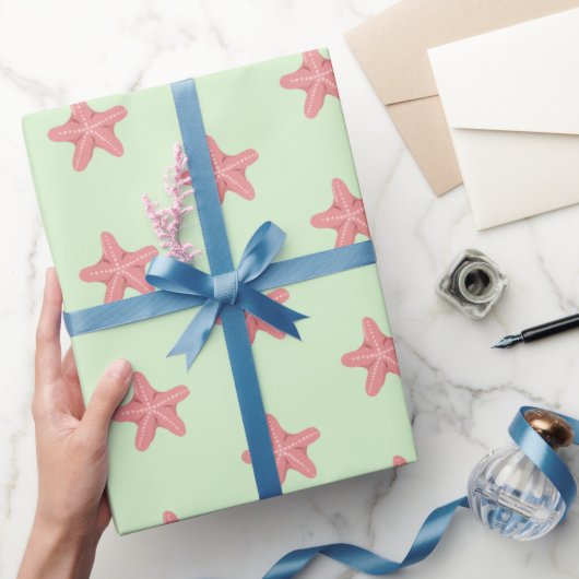 Schattige zeester Cadeaupapier (Geschenken)