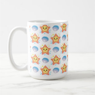 Schattige Zeester en Schelpen Koffiemok