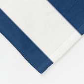 Schattige Zeester ,Marineblauwe Strepen-Personalis Fleece Deken (Hoek)