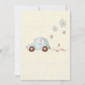 Schattige zei ze ja Cartoon stijl save the date Kaart (Achterkant)