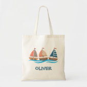 Schattige Zeilboten Tote Bag (Voorkant)